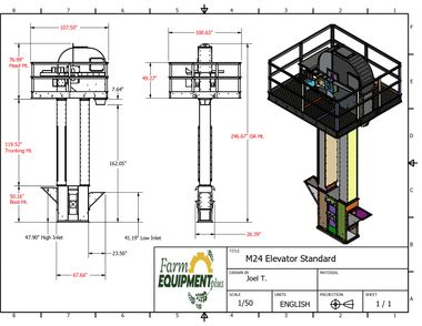 Model 24 Bucket Elevator 5000 BPH