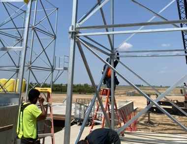 Grain Leg Support Structure 12x12