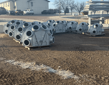 45-Degree Flatback or Full Round Distributor Size 14, 6-Hole