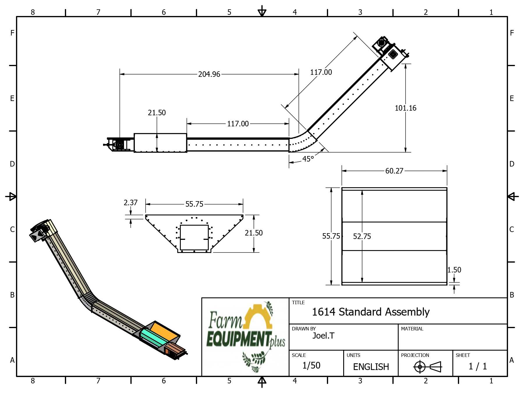 Drive-over + I-Elbow drawing