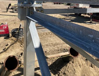 Grain Leg Support Structures